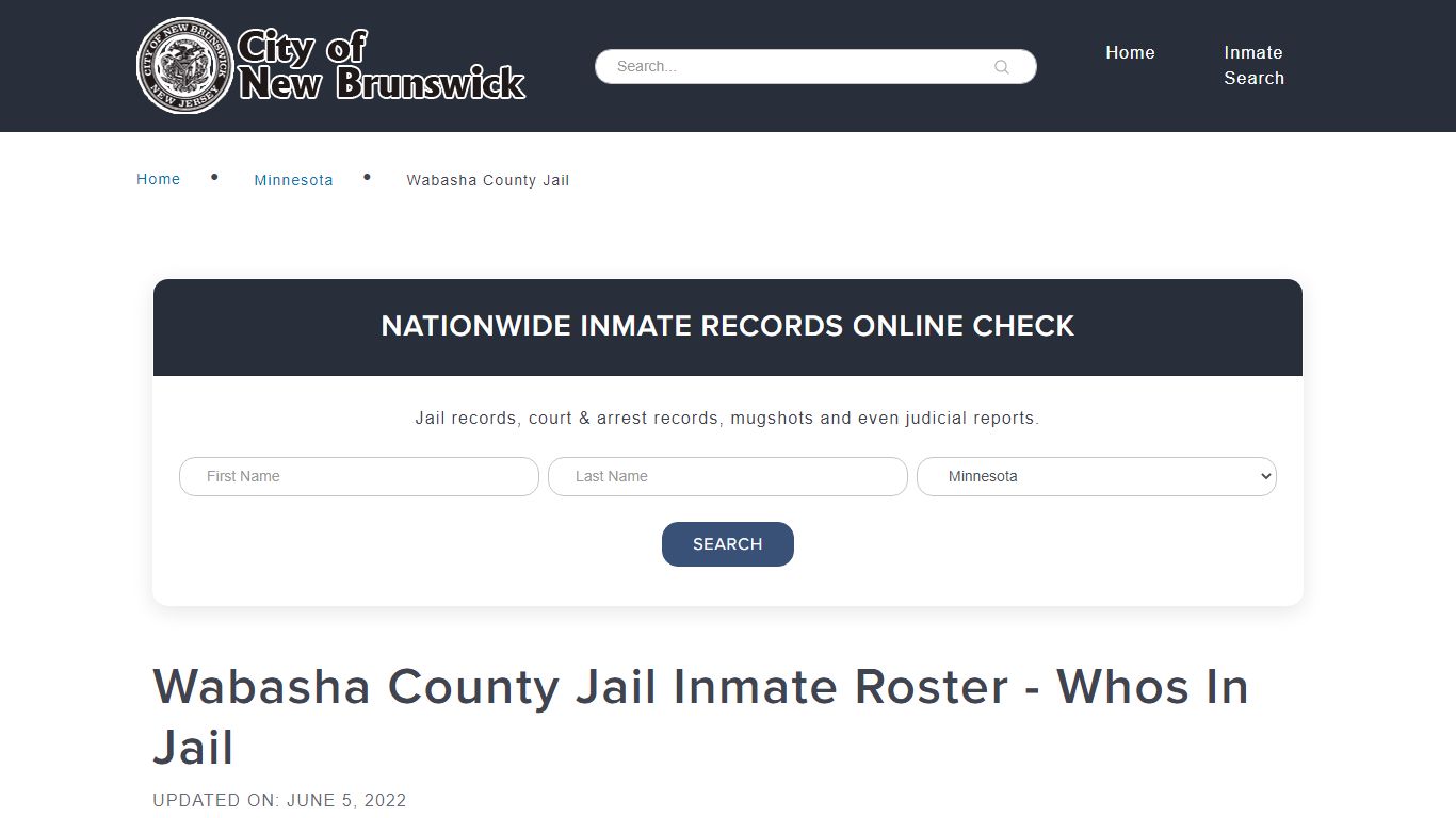 Wabasha County Jail Inmate Roster - Whos In Jail
